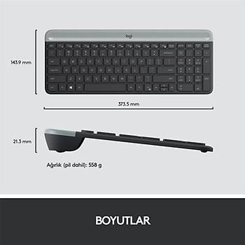 Logitech MK470 920-009435 Kablosuz Klavye Mouse Seti