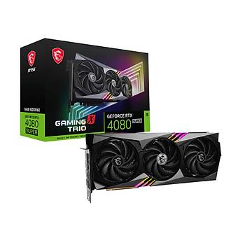 MSI  RTX 4080 Super 16G Gaming X Trio RTX4080S 16GB GDDR6X 256B DX12 Ekran Kart�