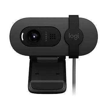 Logitech Brio 100 Siyah FullHd 1080P Mikrofonlu 960-001585  Web Kamera
