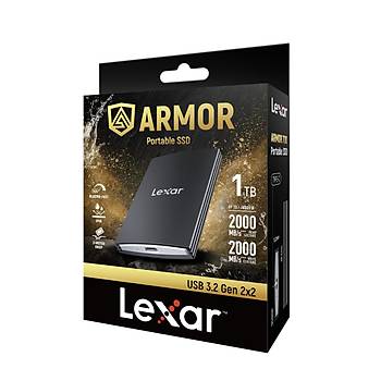 Lexar 1TB LAR700X001T-RNBNG EXT.SSD 1TB USB3.2 GEN2X2 UP TO 2000MB/S READ AND 2000MB/S Wr�te Disk