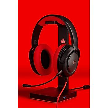 Corsair Ca-9011198-Eu HS35 Stereo Oyuncu Kulakl Krmz (Pc Ps4 XBox One Nintendo Switch Uyumlu) Oyuncu Kulakl