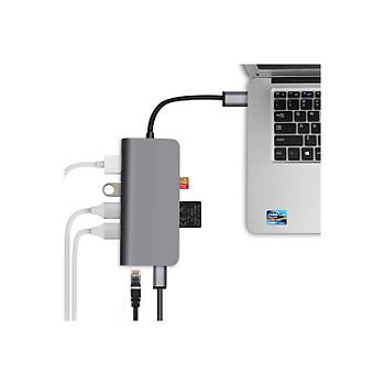 Codegen CDG-CNV40 USB to Type-C - 8in1 HDMI Type-C RJ45 SD USB �o�alt�c� D�n��t�r�c�