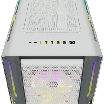 Corsair iCUE 5000T RGB CC-9011231-WW Led Fanl ATX Beyaz Oyuncu Kasas