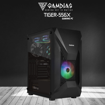 Gamdias TIGER-556X Ryzen 5 5600X 16Gb Ram 512Gb NVMe SSD 8Gb GDDR5 RX580 Ekran Kart� 500W Oyuncu Bilgisayar�