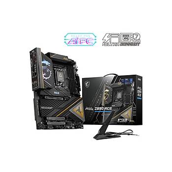 MSI Meg Z890 Ace Intel LGA1851 5xM.2 DDR5 9200MHz ATX Anakart