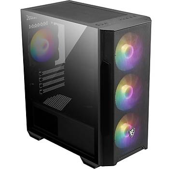MSI Mag Forge M100R Tamperli Cam 3X120MM 1X120MM ARGB Fan MATX Gaming Bilgisayar Kasas�