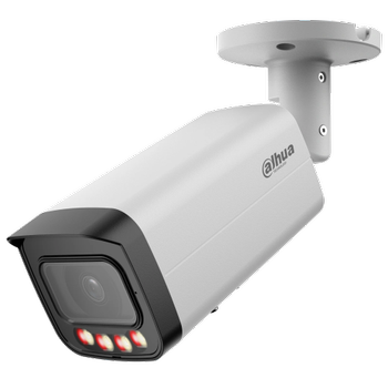 Dahua IPC-HFW21249T-AS-IL 12Mpix 3,6mm LensSD Kart Smart Dual Light H265+ 30Mt Gece G�r��� IP67 Dahili Mikrofon PoE Bullet IP Kamera