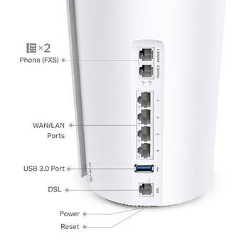 Tp-Link Deco X73-DSL 5400 Mbps Ev Wi-Fi 6 Sistemi (Tekli)