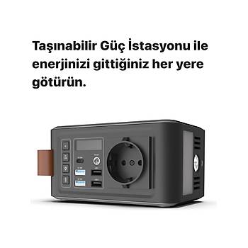 Xenon Smart X6801 88W 24000mAh Ak�m Koruma G�ne� Paneli Uyumlu Kablosuz �arj Ta��nabilir G�� �stasyonu