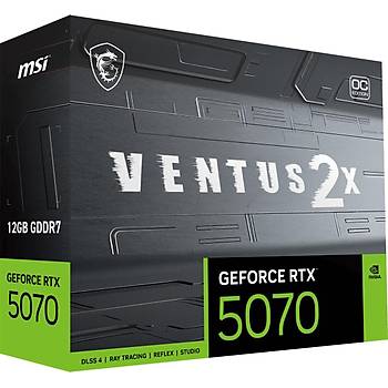 MSI RTX 5070 12G Ventus 2X OC RTX5070 12GB GDDR7 192Bit Ekran Kart�