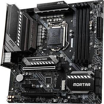 Msi Mag B460M Mortar Soket 1200 DDR4 2933 HDMI DP M.2 Usb 3.2 RGB Matx Anakart