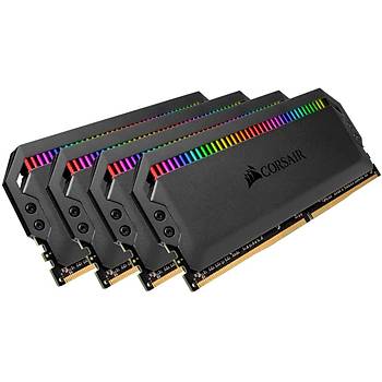 Corsair CMT64GX4M4Z3600C18 64GB (4X16GB) DDR4 3600MHz CL18 Dominator Platinum RGB Soutuculu Siyah DIMM Bellek Ram