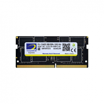 TwinMOS MDD48GB3200N, 8GB, DDR4, 3200MHz, 1.2V Notebook Ram