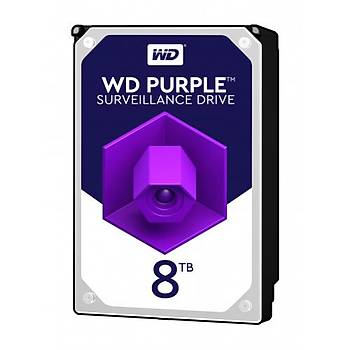 Western Digital Purple 3.5 Sata III 6Gb/s 7200RPM 8TB 256MB 7/24 Gvenlik WD82PURZ HDD & Harddisk