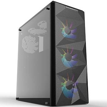 Powerboost VK-G3090C 4X RGB Fanl Gaming Mid-Tower Bilgisayar Kasas (PSU YOK)