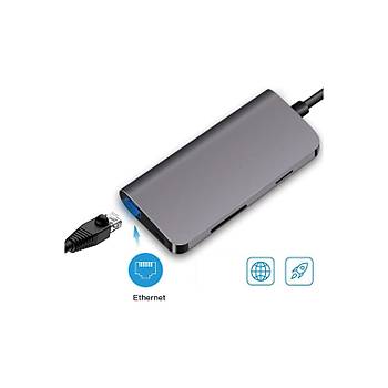 Codegen CDG-CNV40 USB to Type-C - 8in1 HDMI Type-C RJ45 SD USB �o�alt�c� D�n��t�r�c�