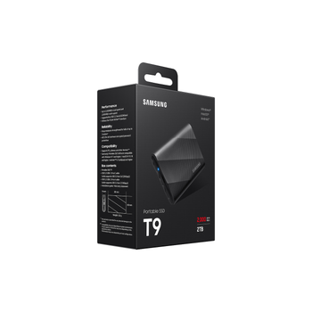 Samsung T9 2TB MU-PG2T0B/WW 2000-1950Mbps USB 3.2 GEN 2 Ta��nabilir SSD