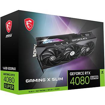 Msi VGA Geforce RTX 4080 SUPER 16G GAMING X SLIM RTX4080S 16GB GDDR6X 256B DX12 PCIE 4.0 X16 (3XDP 1XHDMI)