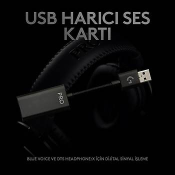 Logitech G Pro X 7.1 Surround Ses Oyuncu Kulaklığı 981-000818