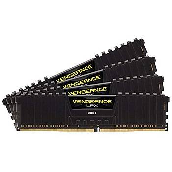 Corsair CMK128GX4M4Z4000C18 128GB (4X32GB) DDR4 4000MHz CL18 Vengeance Black LPX Soutuculu DIMM Bellek Ram