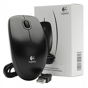Logitech 910-003357 B100 Siyah USB Kablolu 1000dpi Optik 3 Tu�lu Mouse