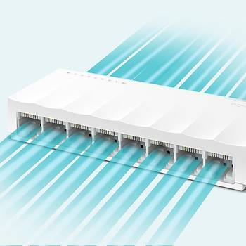 TP-Link OMADA LS1008 Green Tech 8 Port MegaBit Y�netilemez Masa�st� Switch