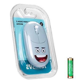 Everest SM-26 FASHION 2.4Ghz Mavi Kabartmal Kablosuz Mouse