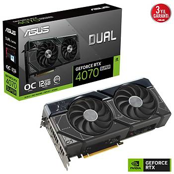 Asus DUAL-RTX4070S-O12G 4070 Super GDDR6X 12Gb DLSS3 192Bit Ekran Kart�