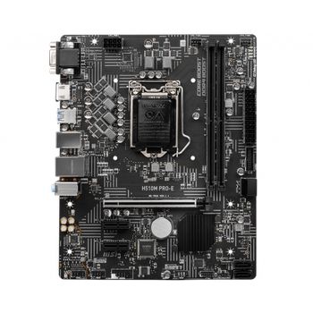 MSI H510M PRO-E SOKET 1200 DDR4 3200 PCI-E Gen 4, USB3.2 1x 1G LAN mATX