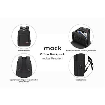 Mack MCC-006 15.6 Office USB Giri�li Notebook S�rt �antas�