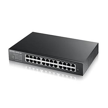 Zyxel GS1900-24E-EU0103F 24-Port 24x10/100/1000 L2 Gigabit Desktop Fansiz Web Smart Ynetilebilir Switch V2