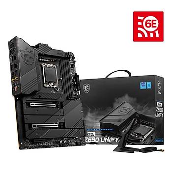 MSI MEG Z690 UNIFY SOKET 1700 DDR5 6666(OC) PCI-E Gen 5 M.2 USB3.2 2x 2.5G LAN WI-FI 6 ATX