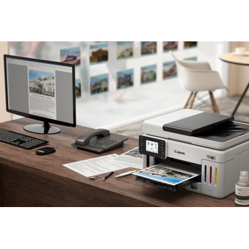 Canon Maxify GX6140 Mega Tankl� Yaz�c� Taray�c� Wifi Lan Duplex Renkli M�rekkep P�sk�rtmeli Yaz�c�