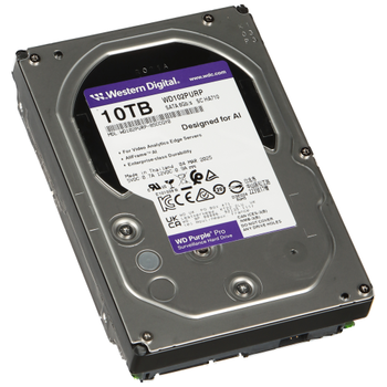 WD PURPLE WD102PURP 3,5" 10TB 512mb, 7200 Rpm,  7/24 G�venlik HDD (T�rkiye Distrib�t�r� Garantili)