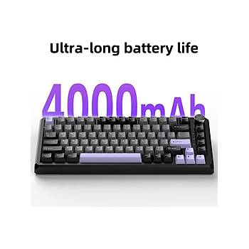 MageGee CAPTAIN75 82 Tu� RGB TKL Blue Berry Switch Kablolu Kablosuz Bluetooth Mekanik Oyuncu Klavyesi