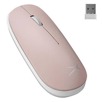 Altec Lansing ALBM7305 Pembe 2.4ghz USB 1600DPI Alkalin Pilli Kablosuz Mouse