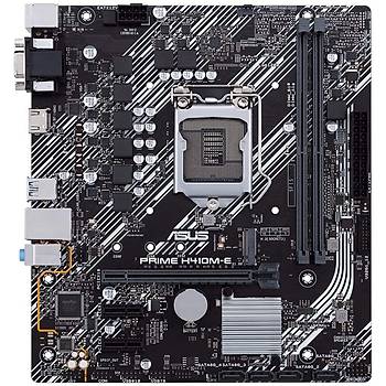 Asus Prime H410M-D Intel H410 LGA1200 DDR4 2933 HDMI VGA M2 USB3.2 Com Matx 64GB Ram Deste�i Anakart