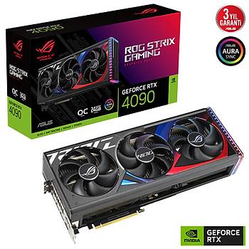 Asus RTX 4090 Rog Strix OC Edition ROG-STRIX-RTX4090-O24G-GAMING 384 Bit GDDR6X 24 GB Ekran Kart�