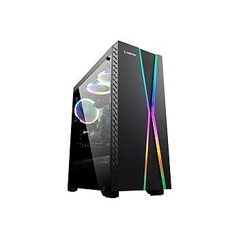 Rampage X-Max 1X120mm Fan Mid Tower Psu Yok Gaming Kasa