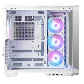 MSI Mag Pano 100R PZ White ARGB 4 Fanl� Beyaz ATX Oyuncu Kasas�