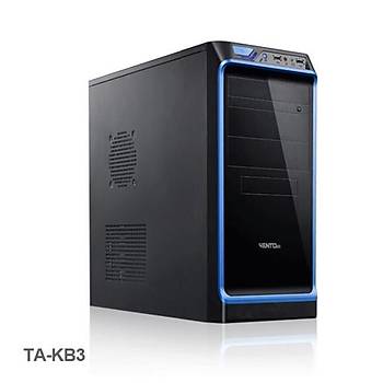 Vento TA-KB3 400W Mid Tower Bilgisayar Kasas Siyah-Mavi