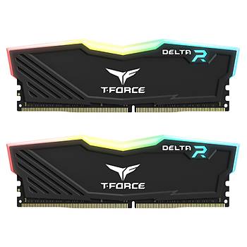 Team T-Force Delta RGB Black 32GB (2x16GB) 3600MHz CL18 DDR4 TF3D432G3600HC18JDC01 Gaming Ram