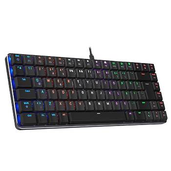 Rampage Granite Red Switch Mekanik Siyah / Gri Oyuncu Klavyesi