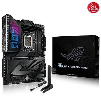 Asus ROG Maximus Z790 Dark Hero Intel Z790 LGA1700 DDR5 8000 2xUSB4 (Thunderbolt) HDMI 5x M2 USB3.2 WiFi 7 Anakart