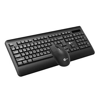 Lenovo Lecoo KW202-S Kablosuz T�rk�e Q Siyah Klavye Mouse Set
