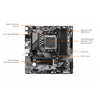 Gigabyte A620M Gaming X AMD AM5 DDR5 Micro ATX Anakart