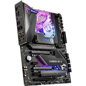 Msi MPG Z490 Carbon EK X Soket 1200 DDR4 4800 (OC) PCI-E Gen 4 ,M.2 USB3.2 RGB 1x 2.5G Lan Atx Anakart