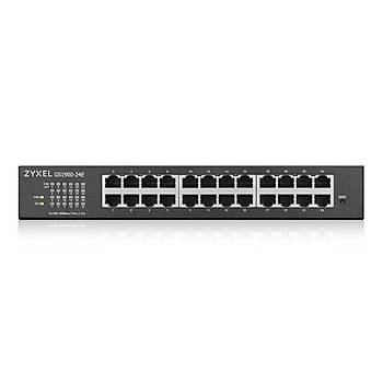Zyxel GS1900-24E-EU0103F 24-Port 24x10/100/1000 L2 Gigabit Desktop Fansiz Web Smart Ynetilebilir Switch V2