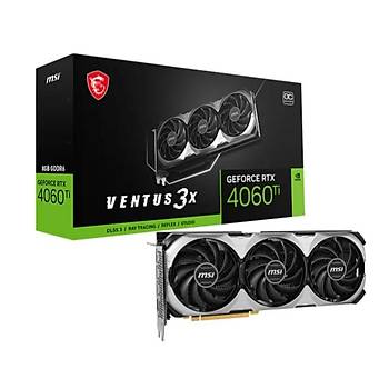 MSI RTX 4060 TI Ventus 3X E 8G OC 128Bit Ekran Kart