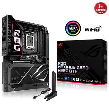 Asus Rog Maximus Z890 Hero BTF Wi-Fi Intel LGA1851 4xDDR5 ATX Anakart